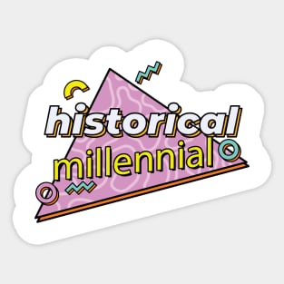 historical millennial Sticker